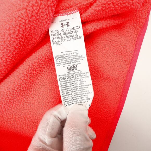 Under Armour Womens XL Cold Gear Real Tree Camo Hoodie Pullover Hot Pink - Picture 7 of 9